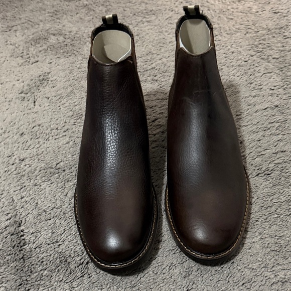 Crown Vintage Men's Dark Brown Leather Chelsea Boots - Picture 5 of 8